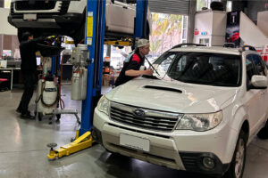 Car being serviced at Autofix Service Centre in Adelaide